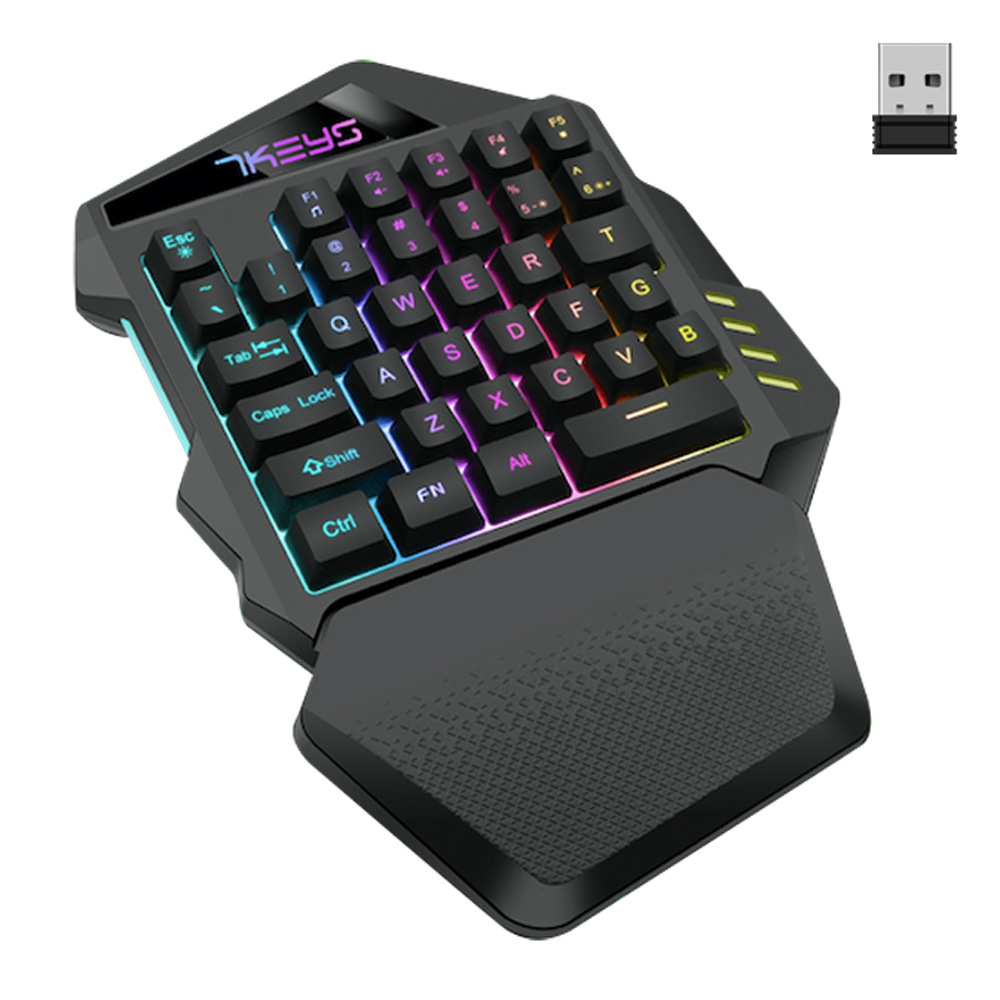 Esports Gaming Uk - Single handed gaming keyboard 2.4G wireless