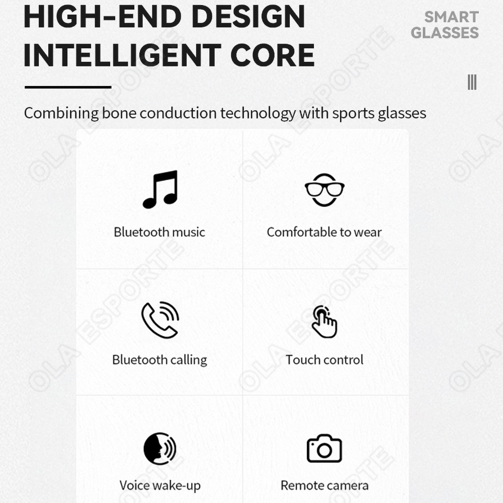 NEW Smart Glasses V5.3 Bluetoo - Esports Gaming 评论和价格