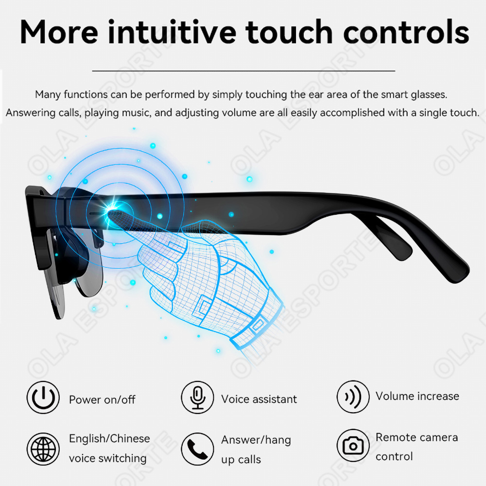 NEW Smart Glasses V5.3 Bluetoo - Esports Gaming 评论和价格