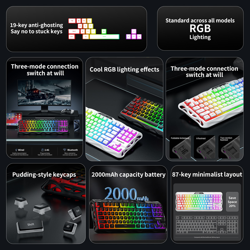 ksnake K108 Bluetooth wireless - Esports Gaming Uk 评论和价格