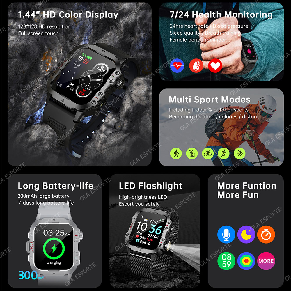 New Military Smart Watch Men I - Phase Esports & Gaming Festival 评论和价格